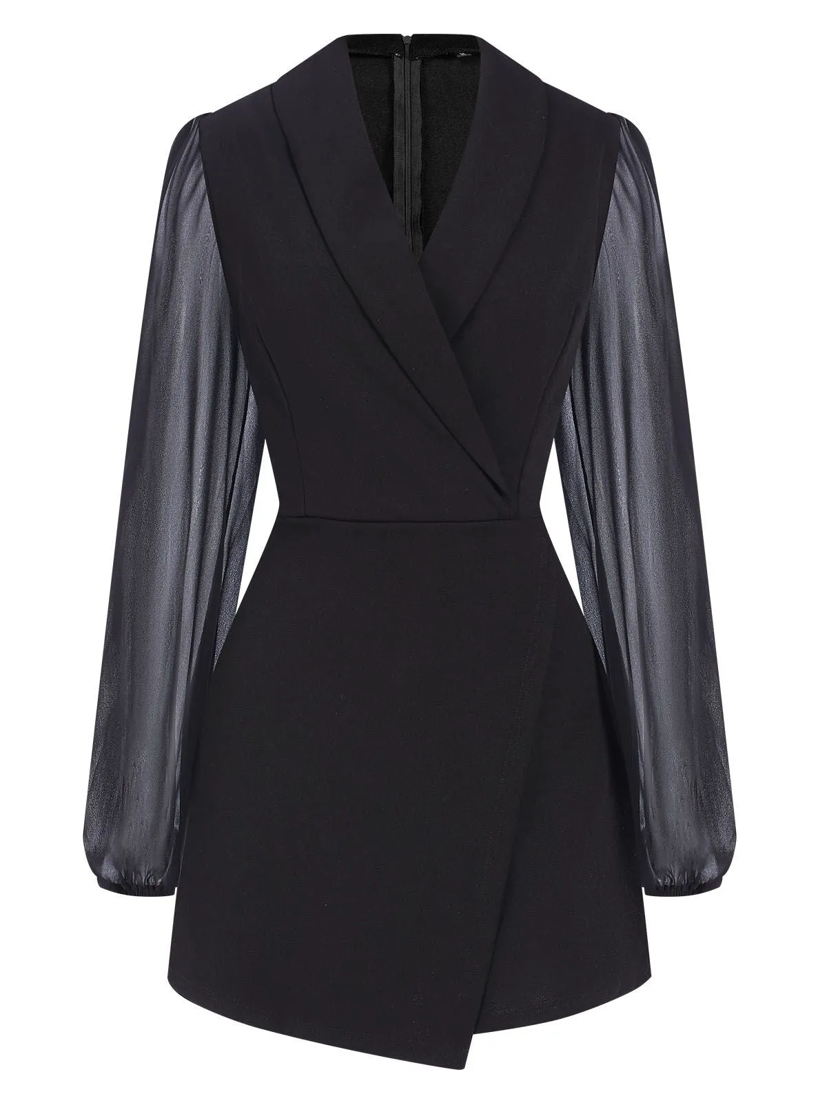 1950s Solid Translucent Sleeve Patchwork Romper sold by Retro Stage product image thumbnail 5