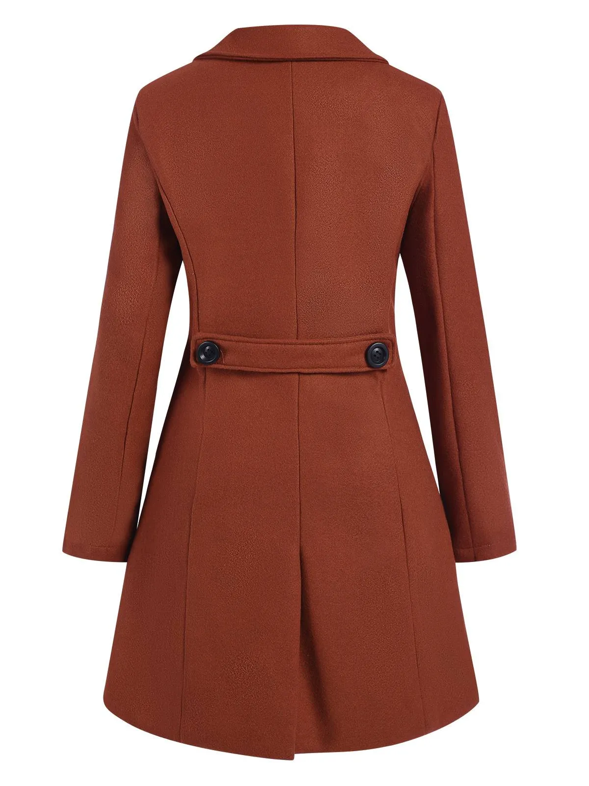 1950s Solid Double Breasted Lapel Skater Coat sold by Retro Stage product image thumbnail 3