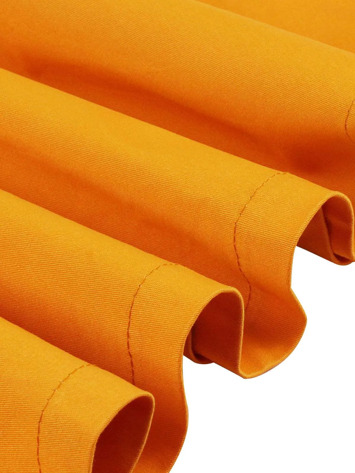 Turmeric 1950s Buttoned Lapel Belted Dress sold by Retro Stage product image thumbnail 4