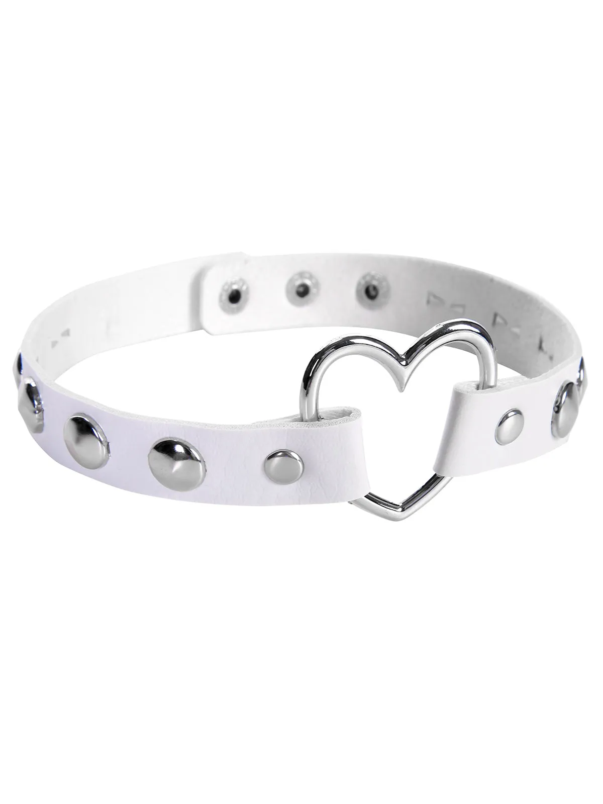 Punk Studded Leather Choker Necklace sold by Retro Stage