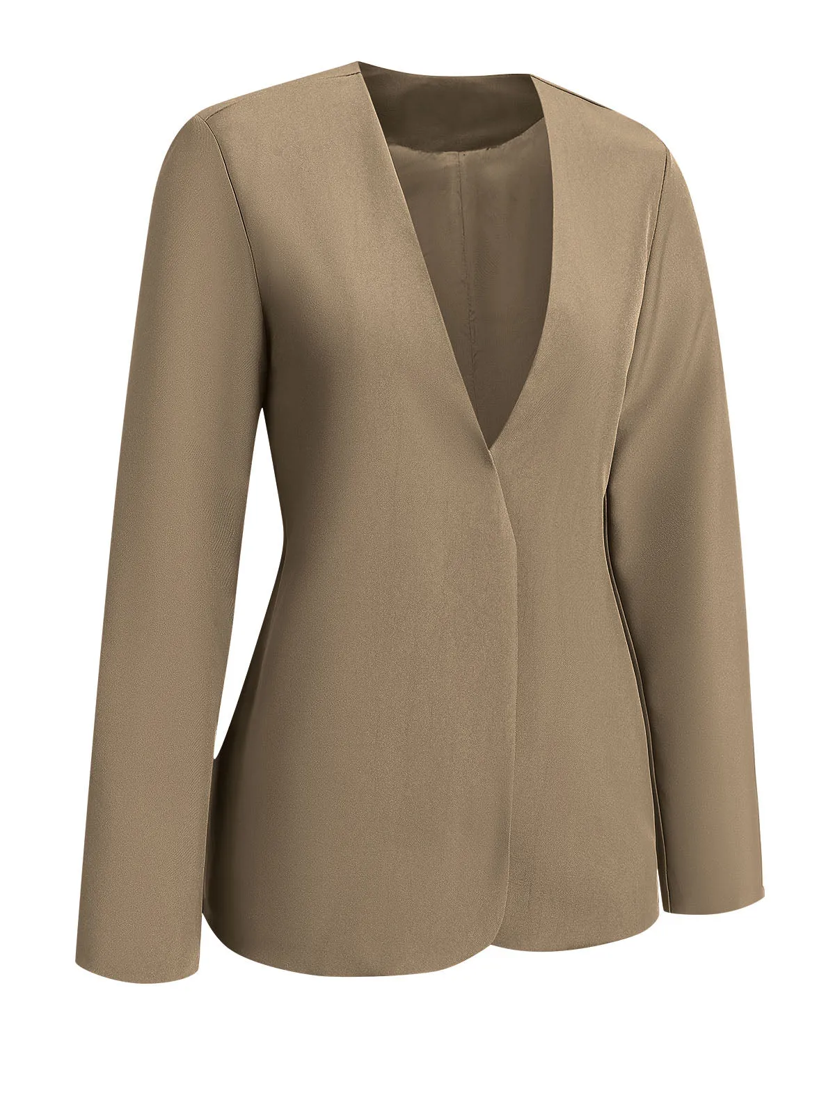 1940s Solid V-Neck Vintage Coat sold by Retro Stage product image thumbnail 2