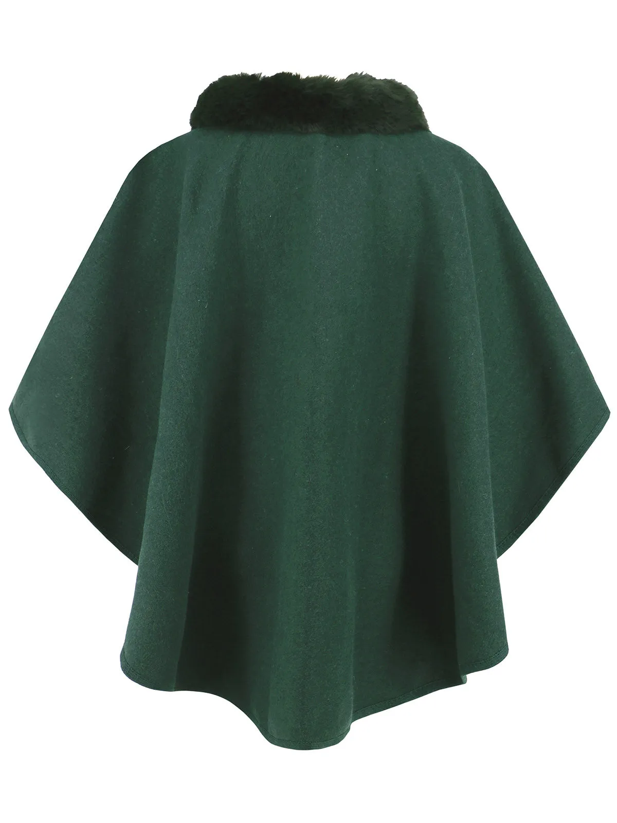 1950s Solid Furry Batwing Coat sold by Retro Stage product image thumbnail 2