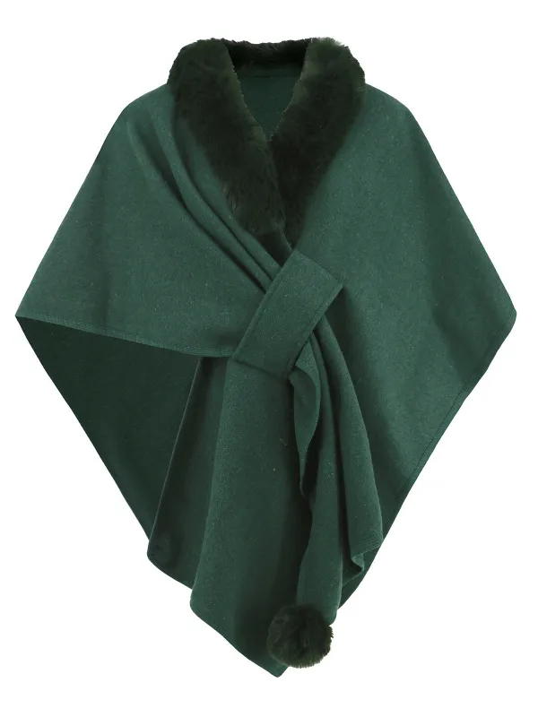 1950s Solid Furry Batwing Coat sold by Retro Stage