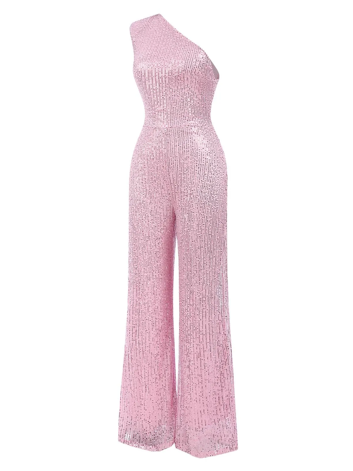 1930s One Shoulder Glitter Solid Jumpsuit sold by Retro Stage product image thumbnail 4