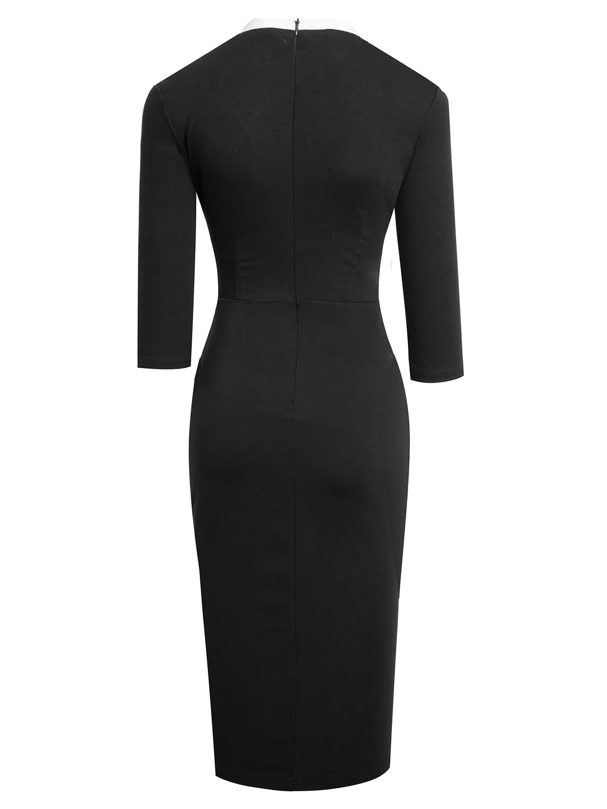 1960s Contrast Trim Bodycon Dress sold by Retro Stage product image thumbnail 4