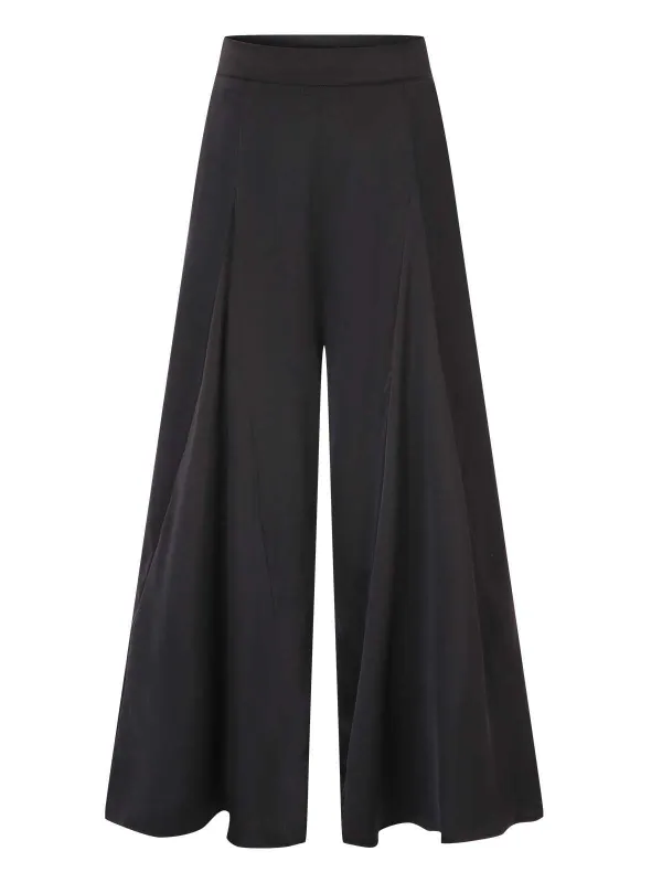 1930s High Waist Wide Leg Solid Pants sold by Retro Stage