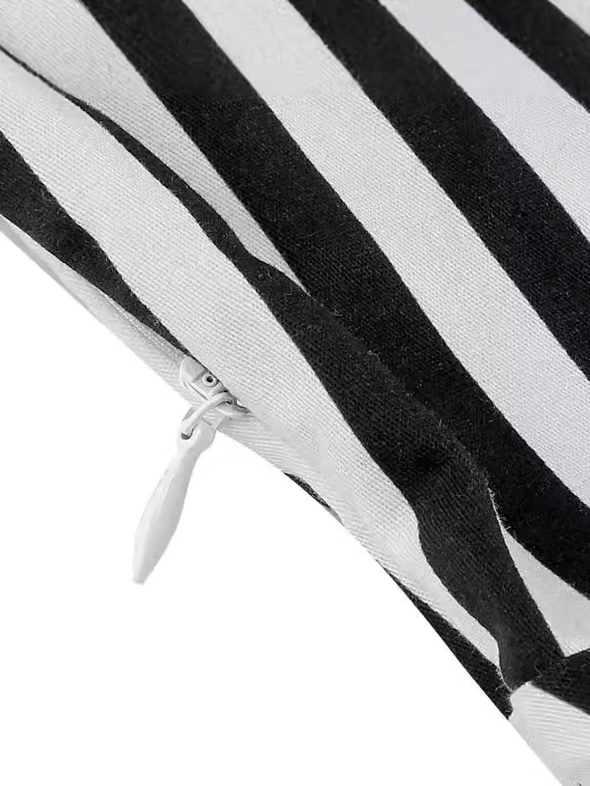 1950s Tie Neck Black & White Stripes Belted Dress sold by Retro Stage product image thumbnail 3