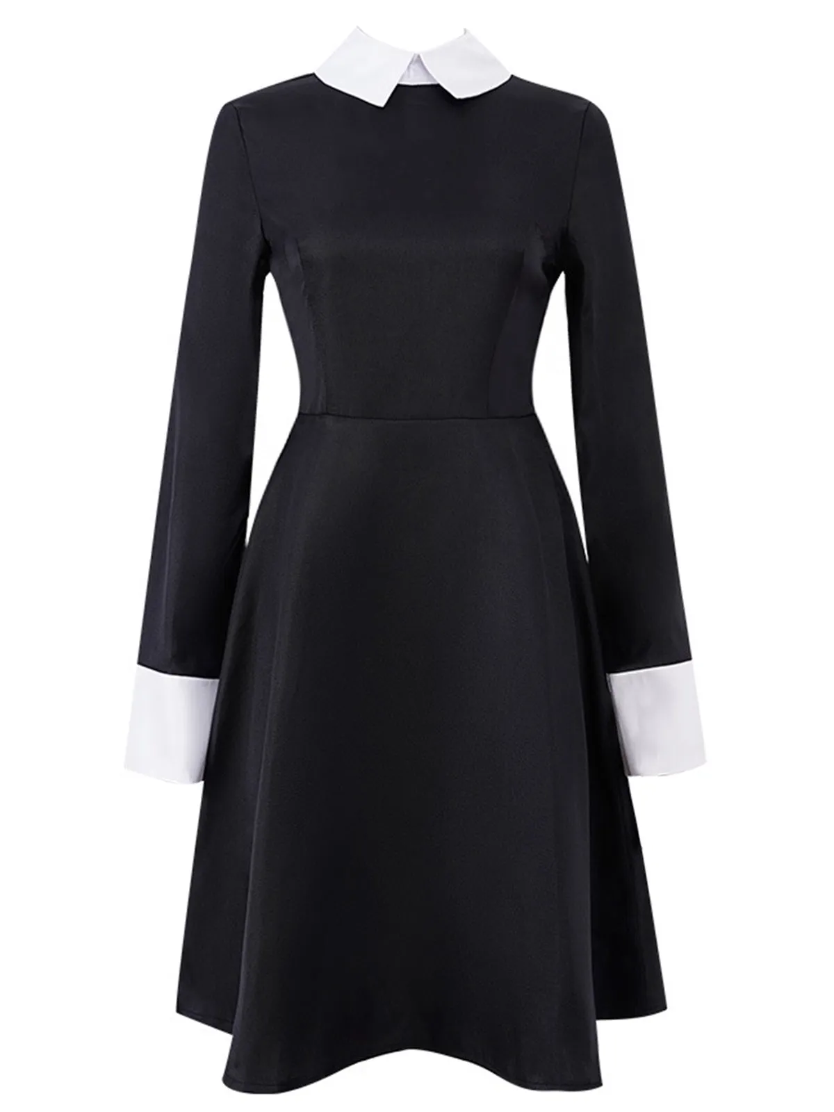 Black 1950s Color Block Moderate Dress sold by Retro Stage