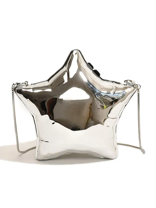 Funny Five Pointed Star Chain Crossbody Bag sold by Retro Stage