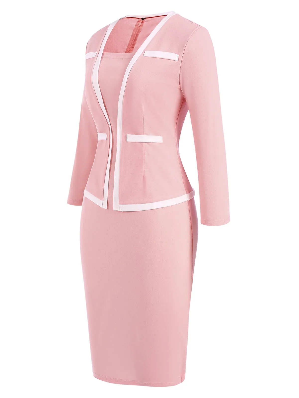 1960s Vintage Fake-Two Pieces Pencil Dress sold by Retro Stage product image thumbnail 3