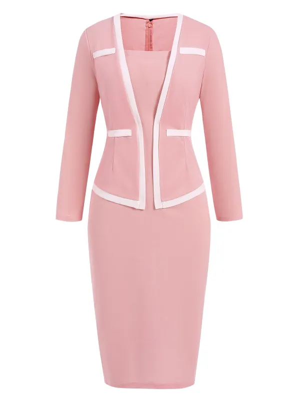 1960s Vintage Fake-Two Pieces Pencil Dress sold by Retro Stage