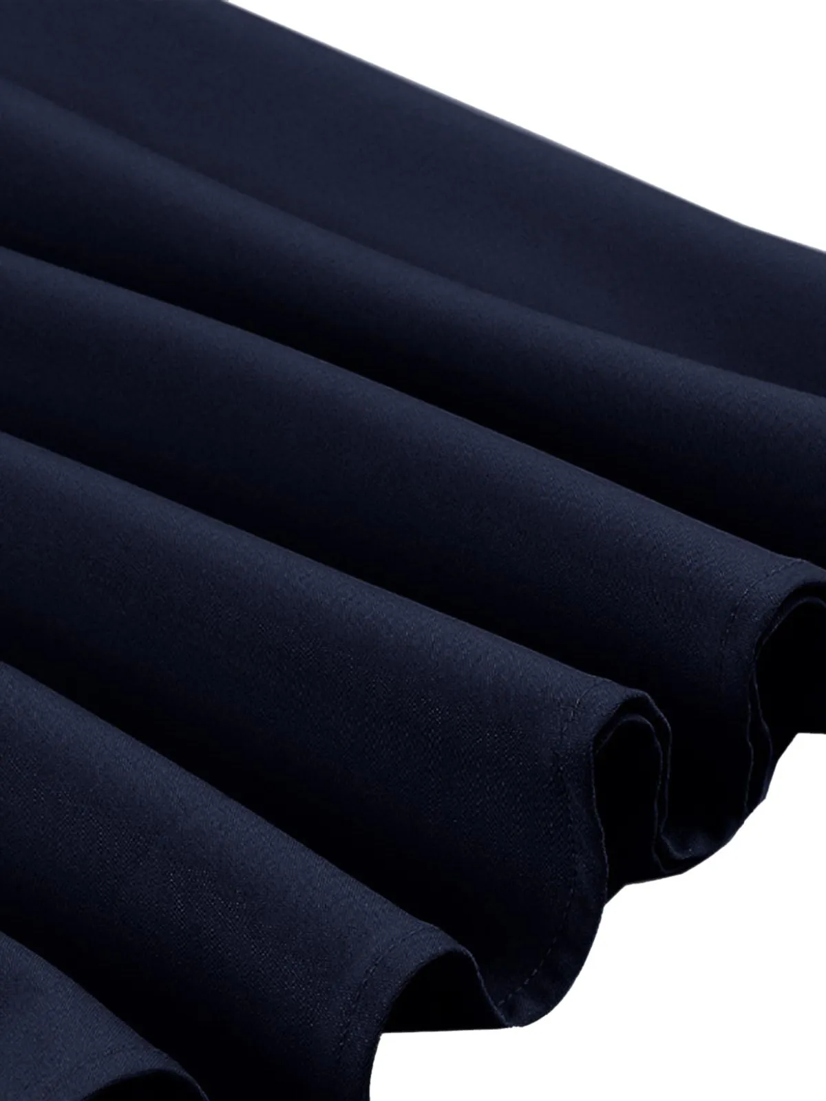 1950s Lapel Buttoned Short Sleeve Solid Dress sold by Retro Stage product image thumbnail 4