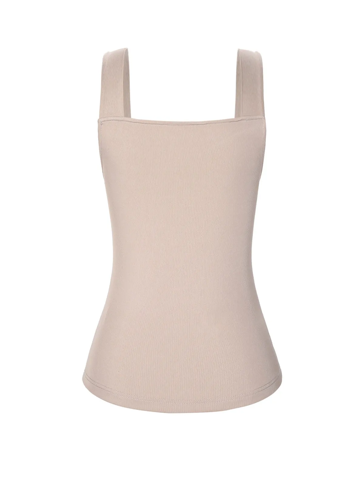 Beige 1940s Solid Sweetheart Knitted Top sold by Retro Stage product image thumbnail 4