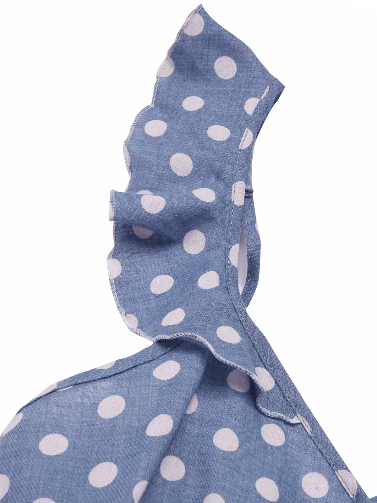 1930s Strap Ruffles Polka Dots Nightgowns sold by Retro Stage product image thumbnail 5