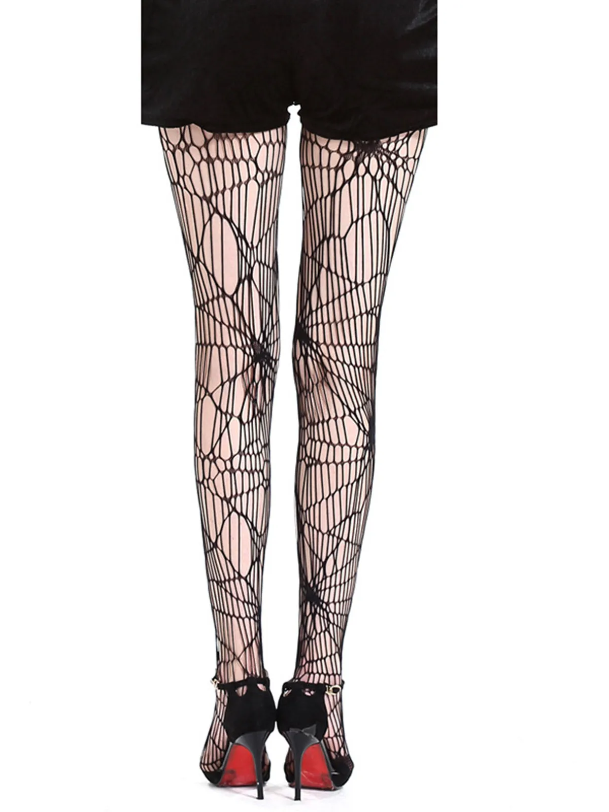 Halloween Spider Web Pantyhose sold by Retro Stage product image thumbnail 2