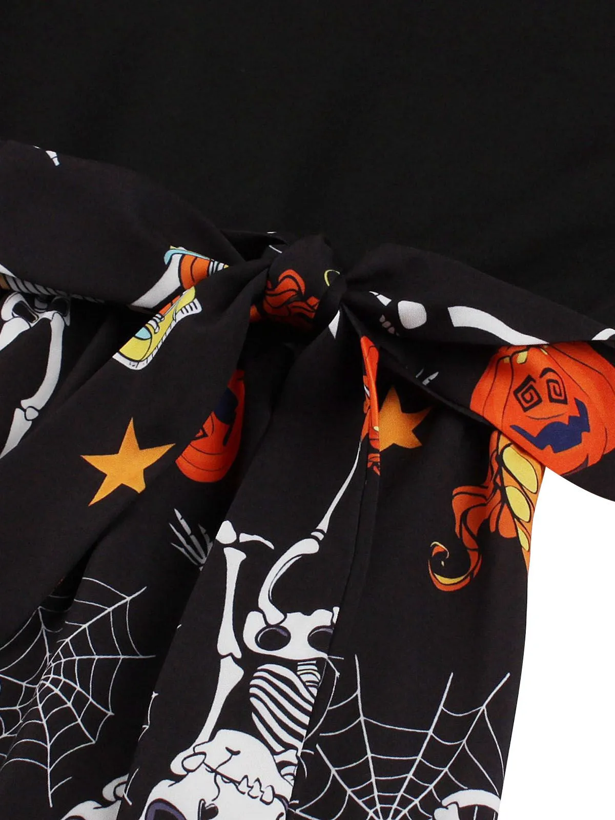 1950s Halloween Patchwork Sleeveless Dress sold by Retro Stage product image thumbnail 5
