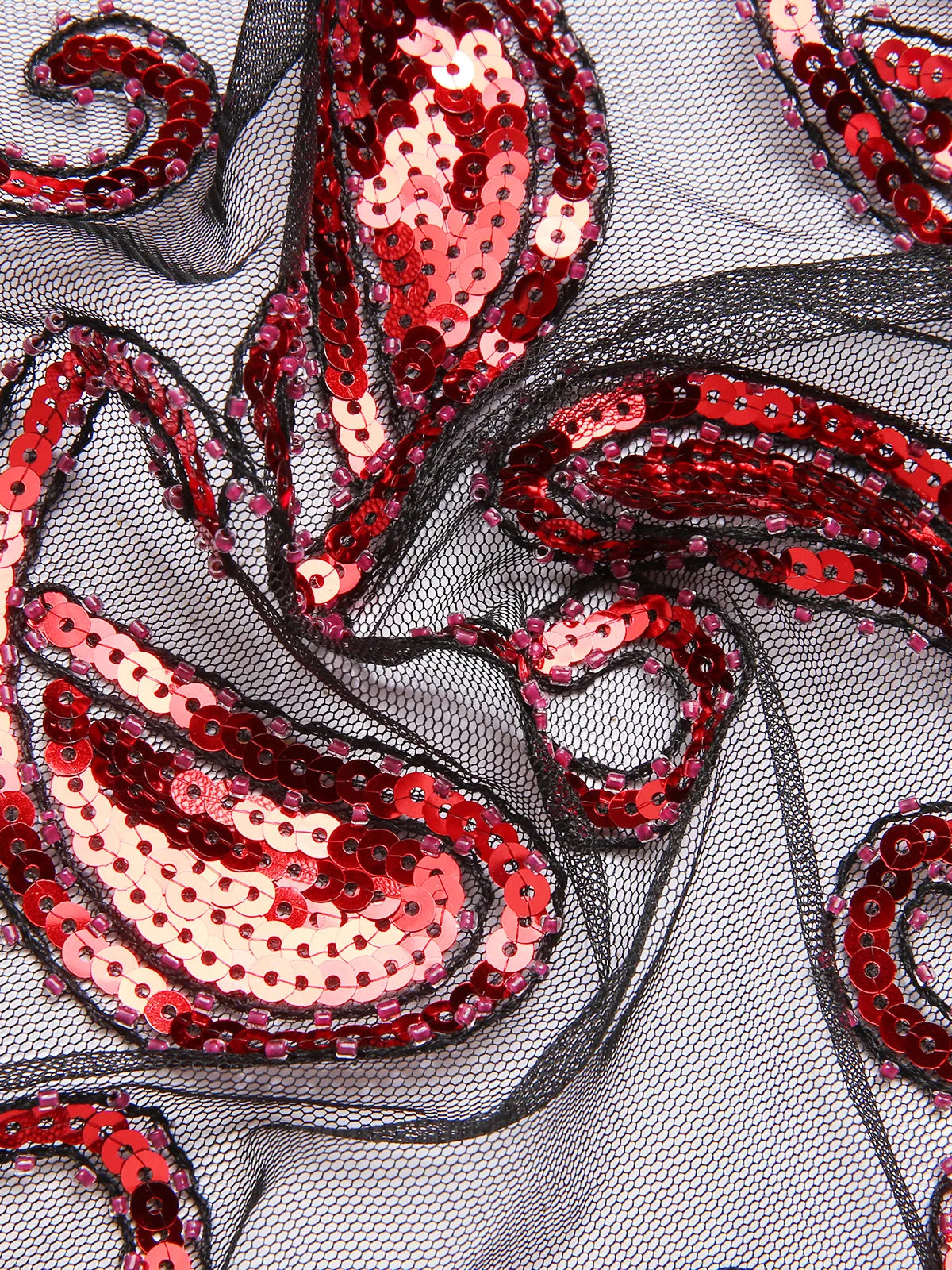 1920s Vintage Cashew Sequin Cape sold by Retro Stage product image thumbnail 4