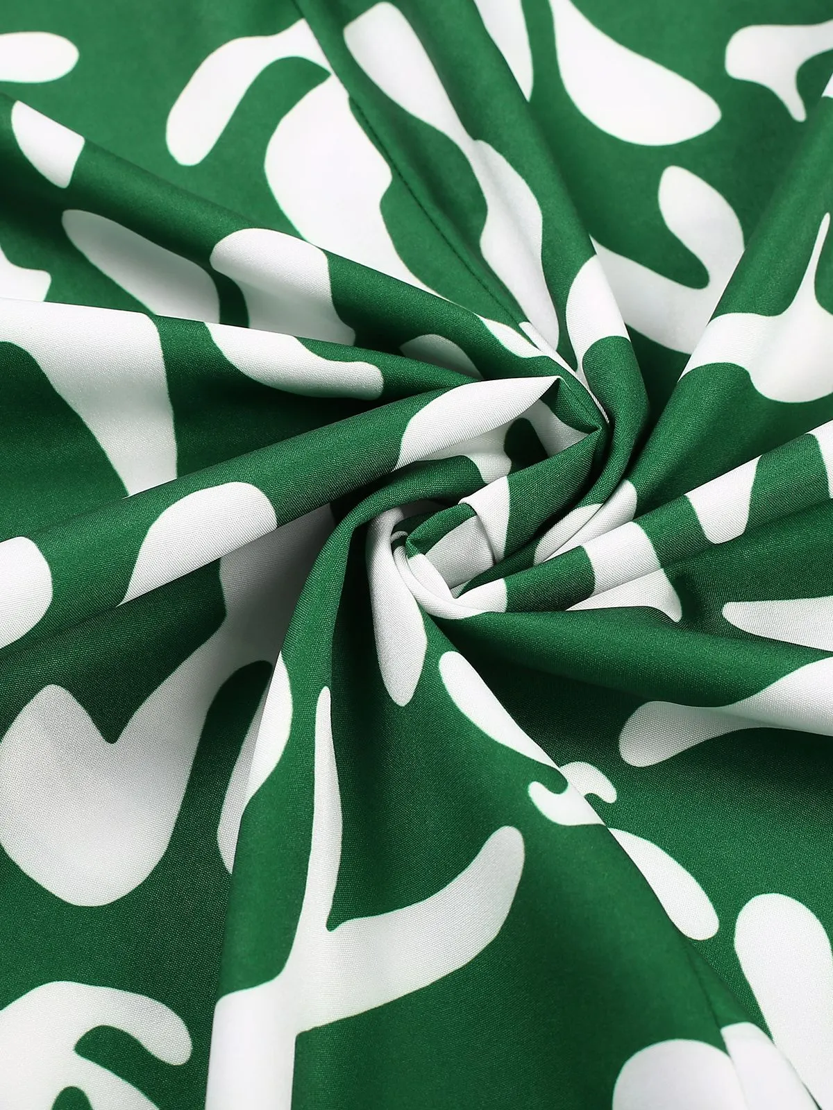 Green 1940s Colorblock Cap Dress sold by Retro Stage product image thumbnail 4