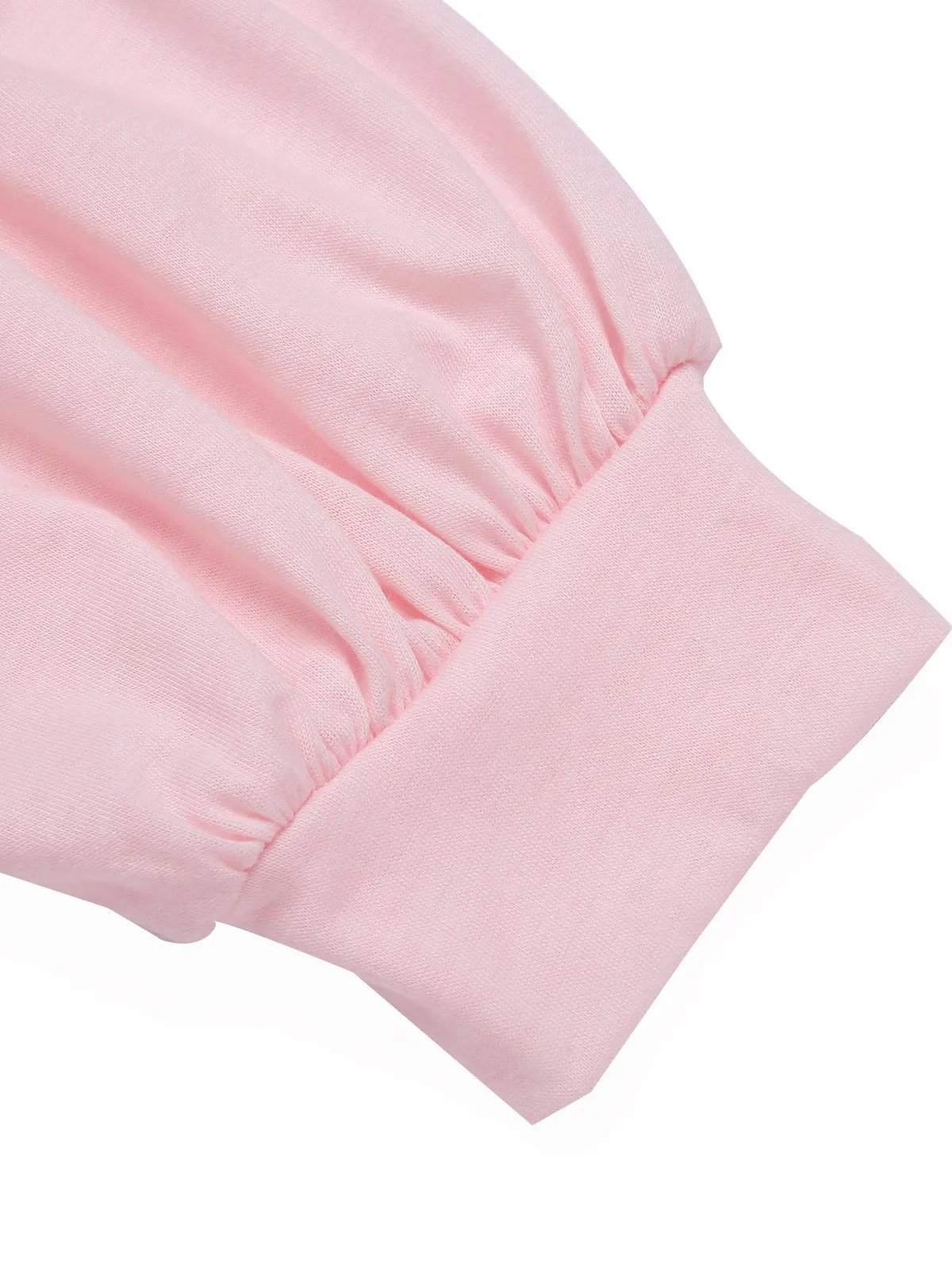Pink 1930s V-Neck Lantern Sleeve Top sold by Retro Stage product image thumbnail 4