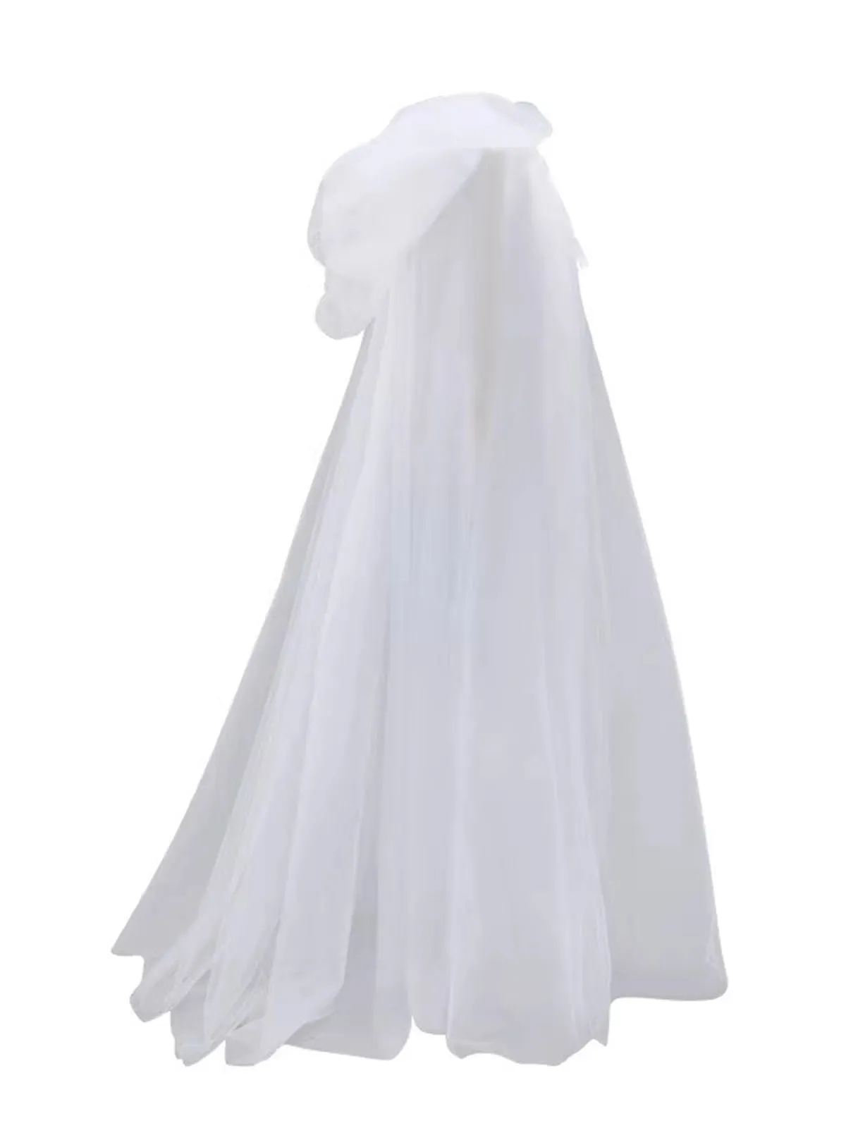 Halloween Retro Gothic Tulle Hooded Cape Cloak sold by Retro Stage product image thumbnail 3