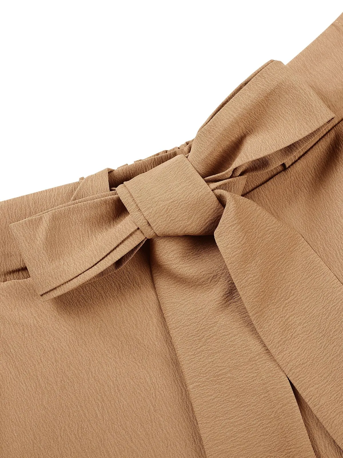 Khaki 1930s Solid Belt Pants sold by Retro Stage product image thumbnail 4