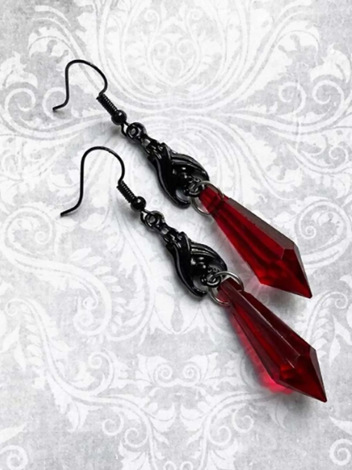 Retro Halloween Gothic Dangle Earrings sold by Retro Stage product image thumbnail 3