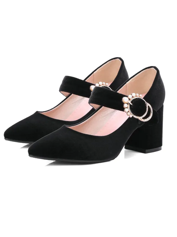 Retro Mary Jane Chunky High Heel Shoes sold by Retro Stage