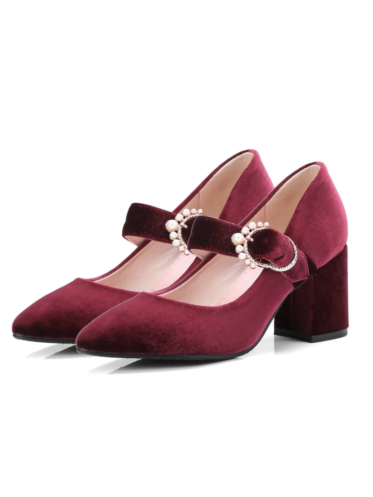Retro Mary Jane Chunky High Heel Shoes sold by Retro Stage