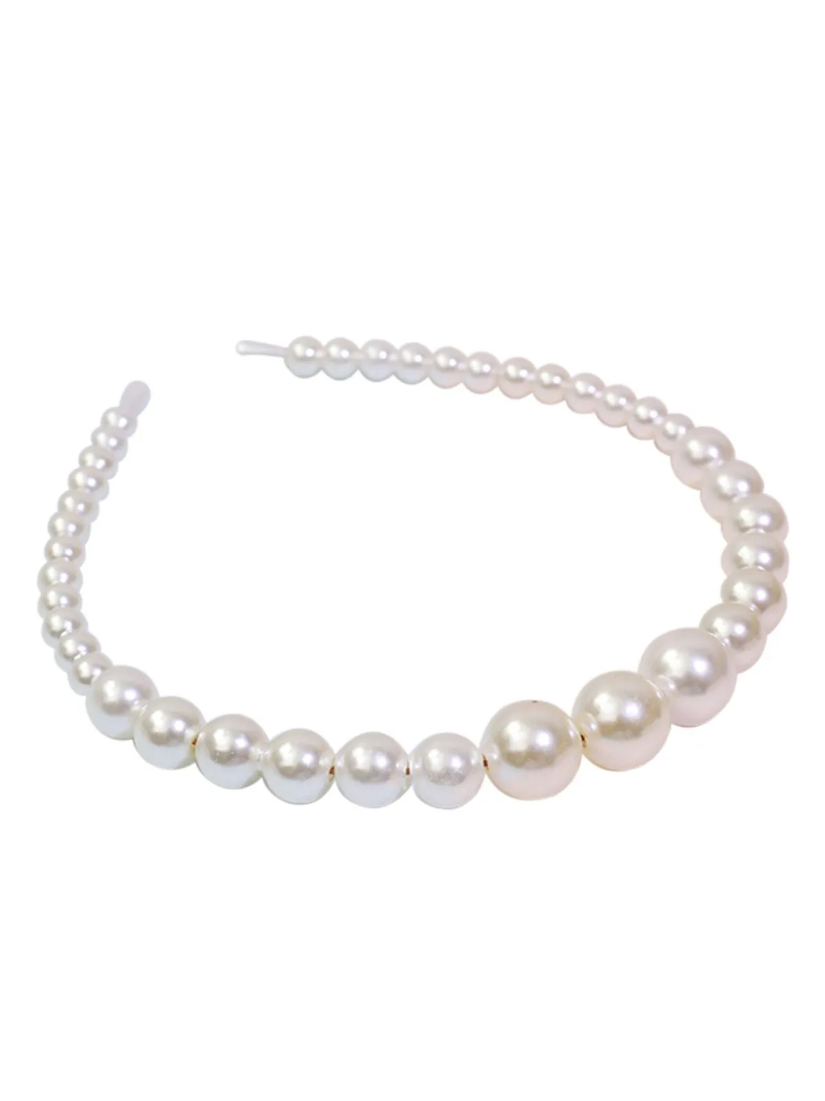 Retro White Pearls Headband sold by Retro Stage product image thumbnail 2