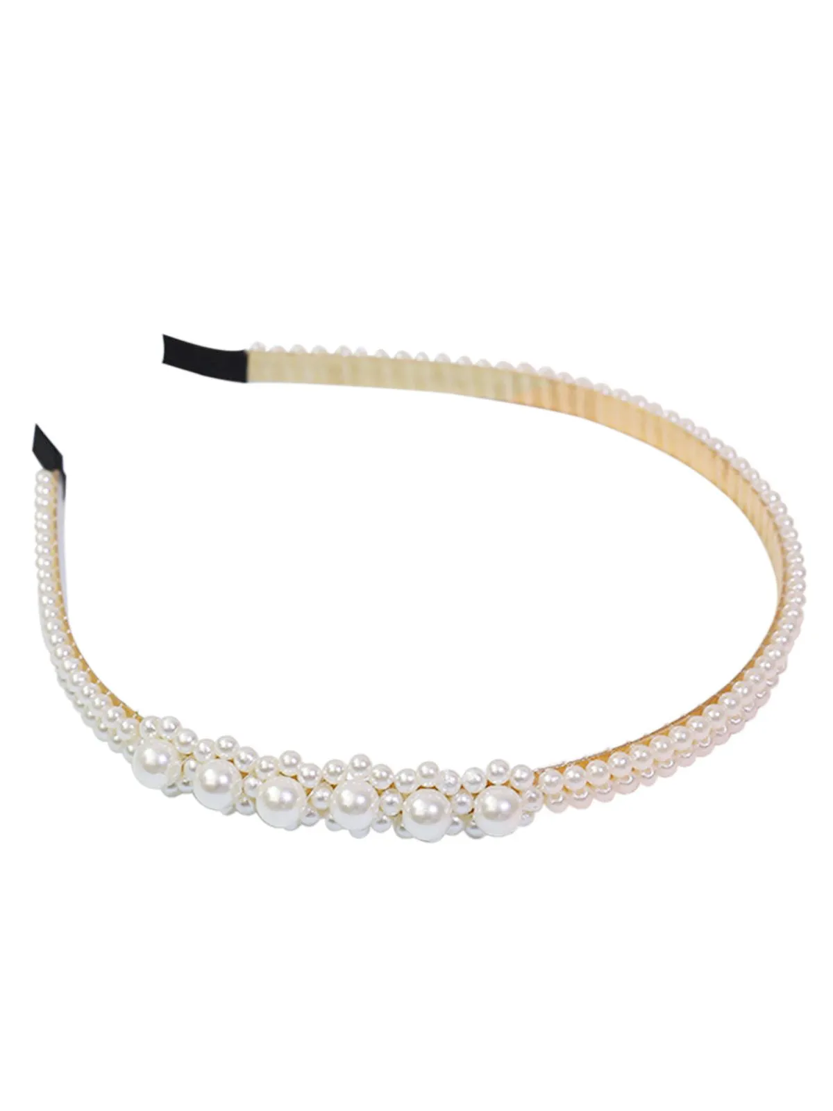Retro White Pearls Headband sold by Retro Stage product image thumbnail 2