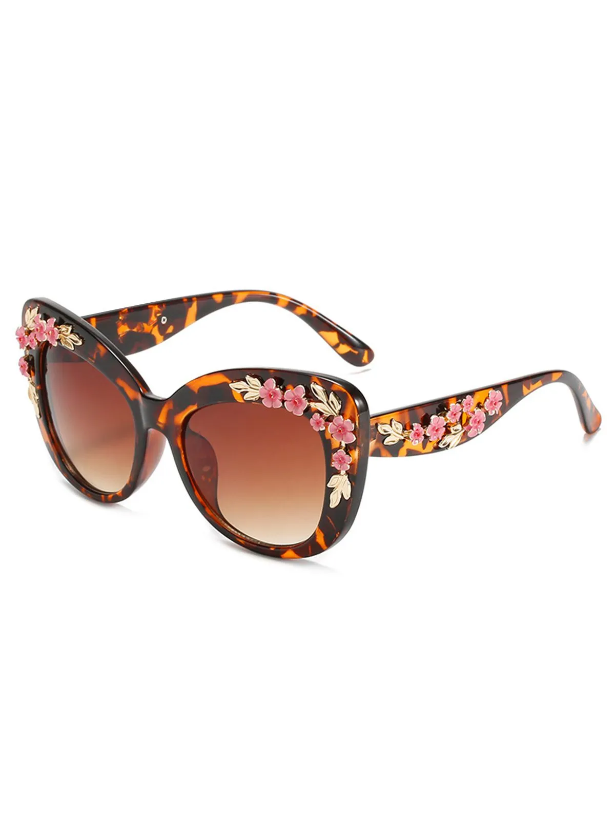 Floral Plastic Gradient Sunglasses sold by Retro Stage product image thumbnail 5