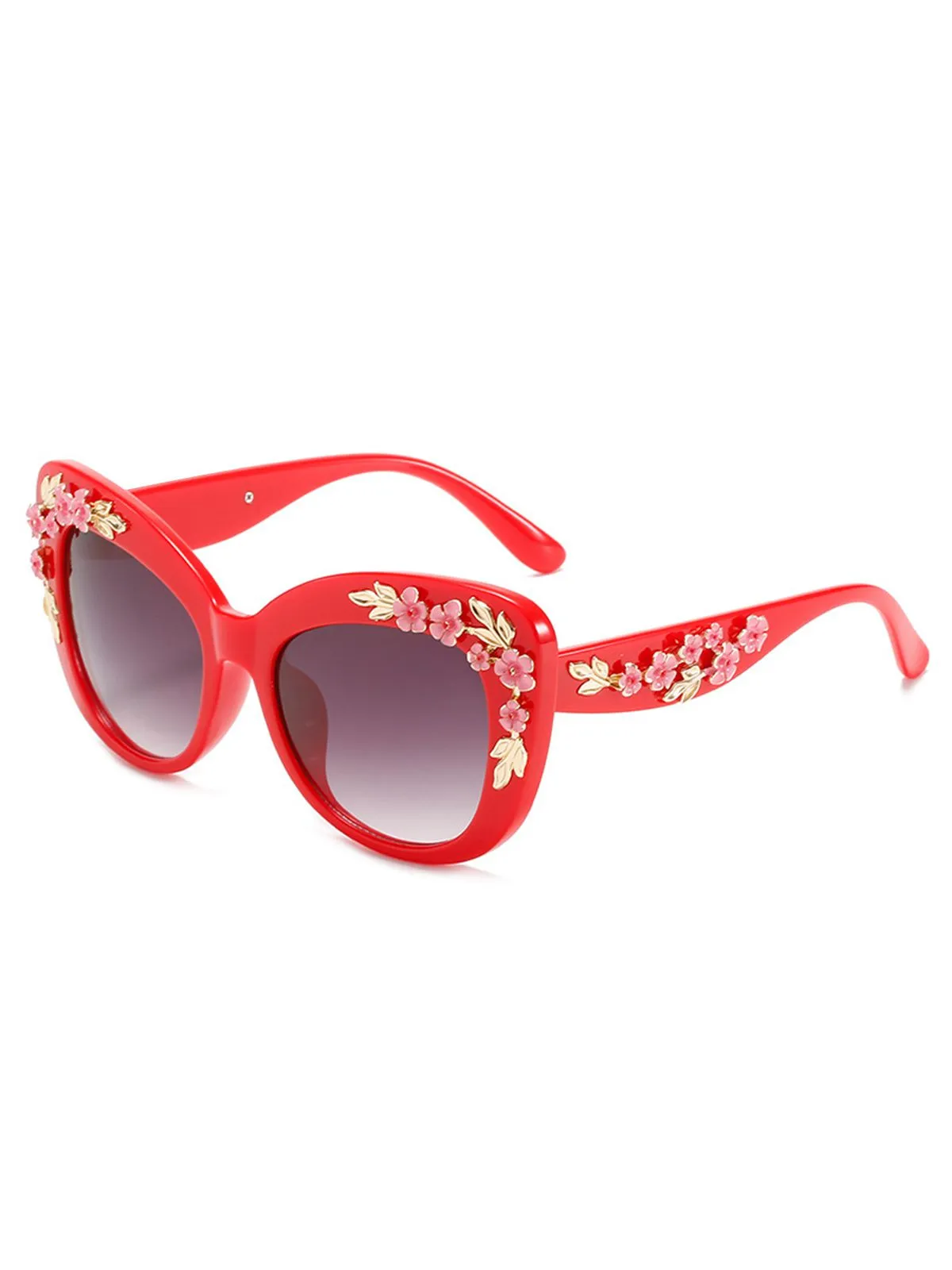 Floral Plastic Gradient Sunglasses sold by Retro Stage product image thumbnail 2