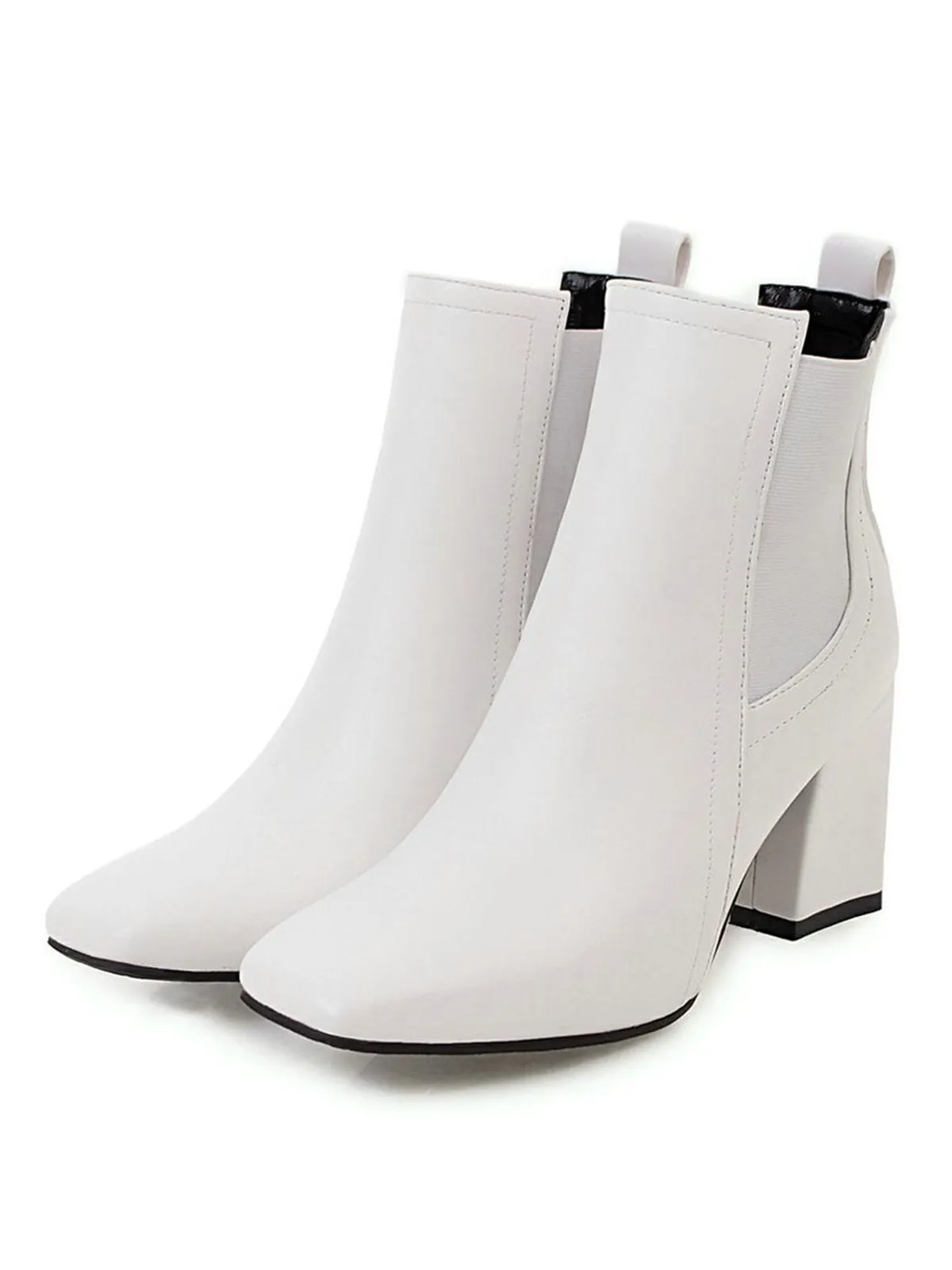Retro Solid Thick Heel Short Boots sold by Retro Stage