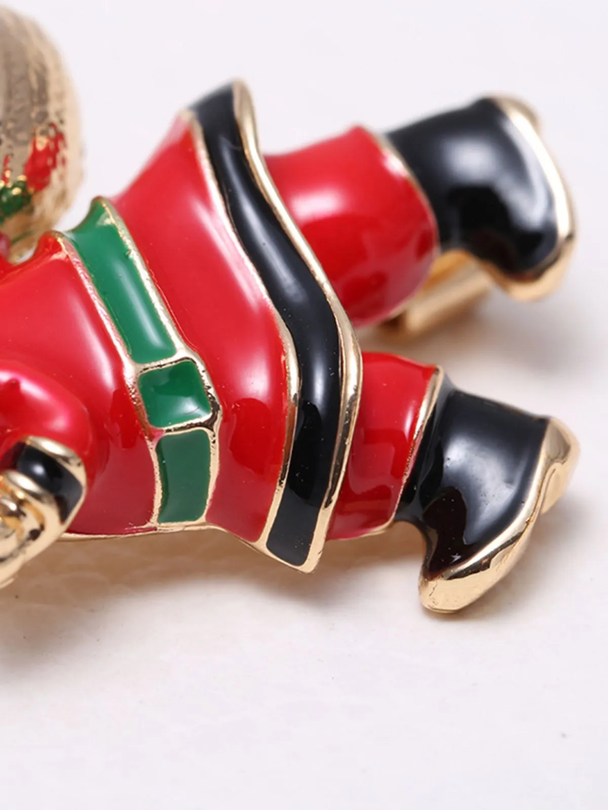 Retro Santa Claus Rhinestone Brooch sold by Retro Stage product image thumbnail 2