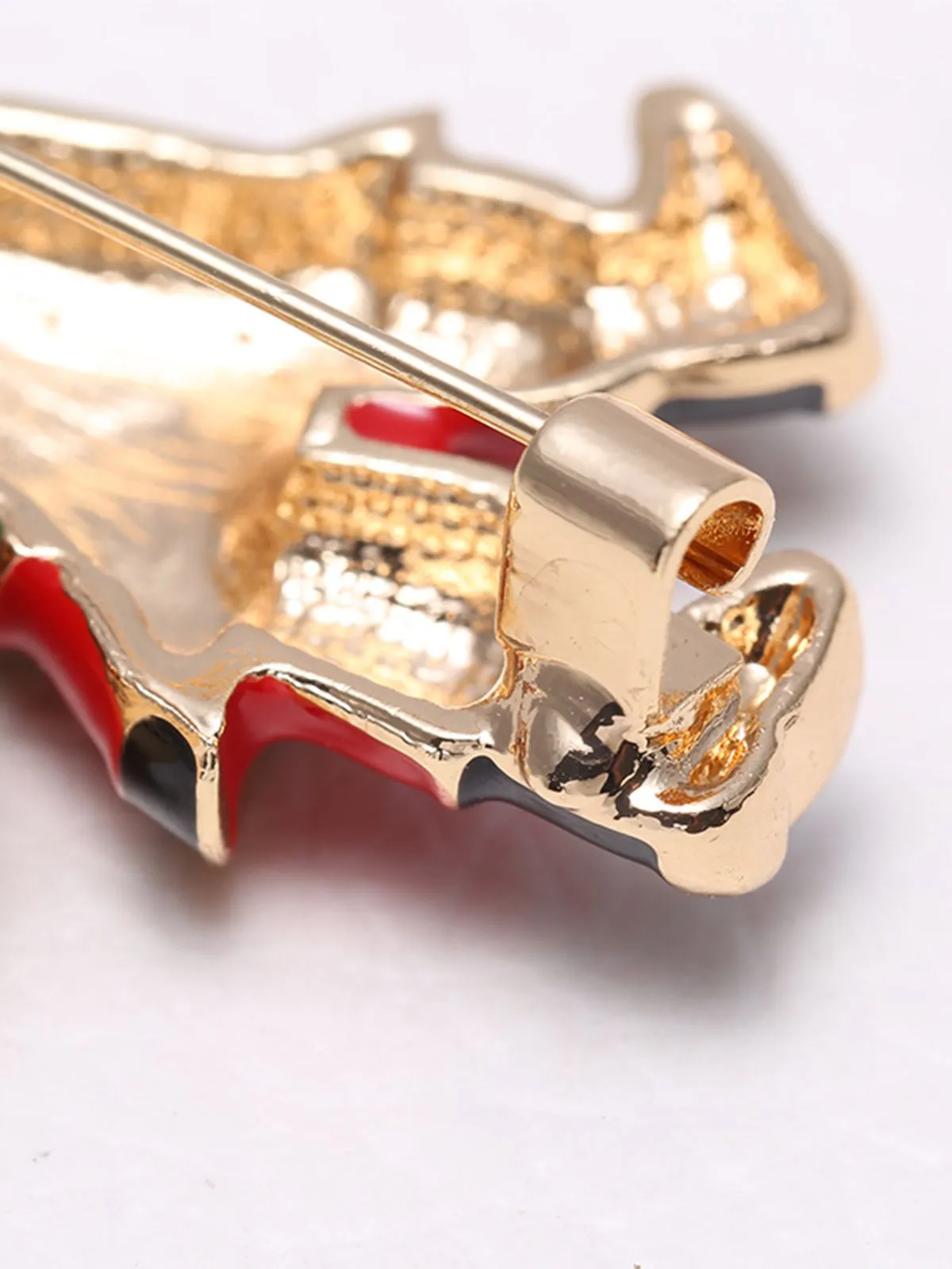 Retro Santa Claus Rhinestone Brooch sold by Retro Stage product image thumbnail 3