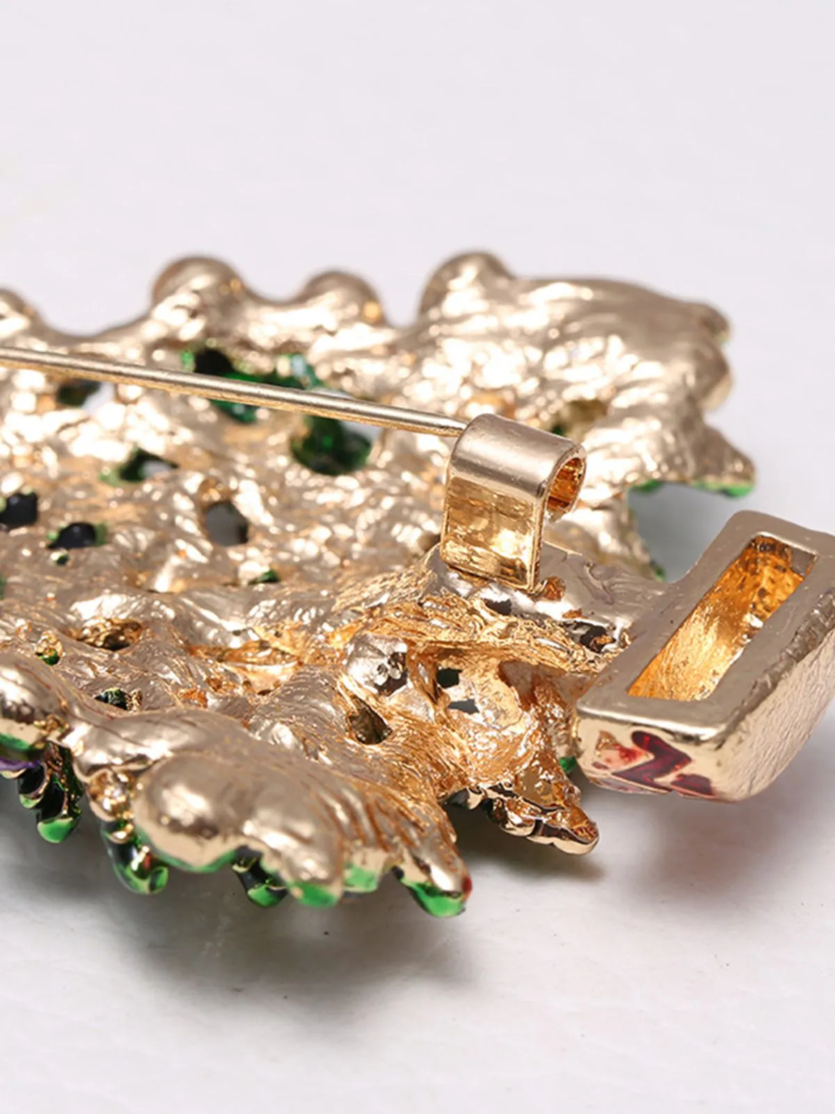 Retro Christmas Trees Rhinestone Brooch sold by Retro Stage product image thumbnail 3