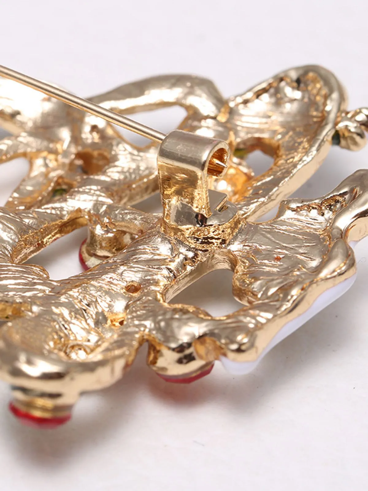 Retro Christmas Trees Rhinestone Brooch sold by Retro Stage product image thumbnail 3