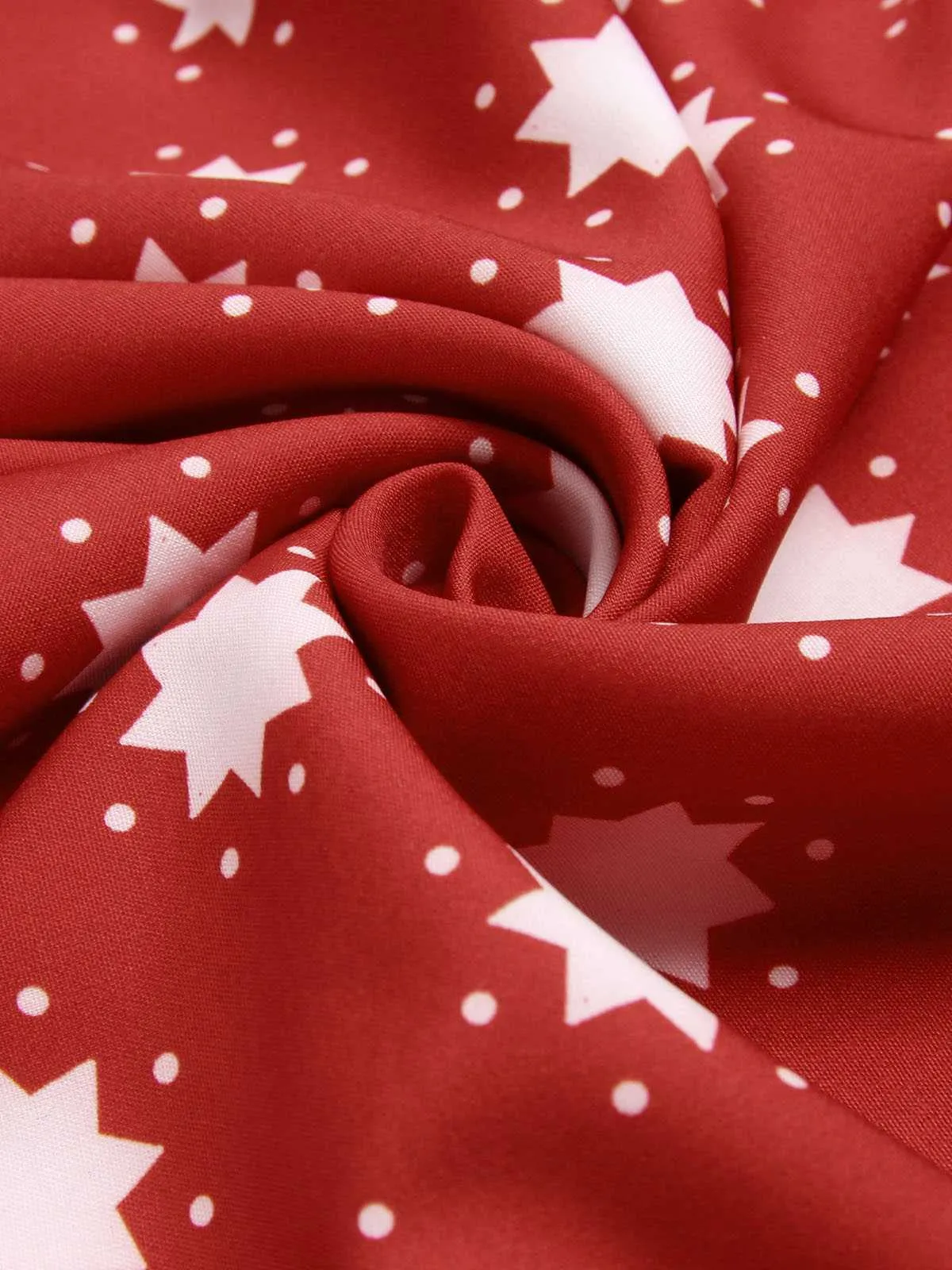 Red 1940s Floral V-Neck Sleeveless Dress sold by Retro Stage product image thumbnail 4