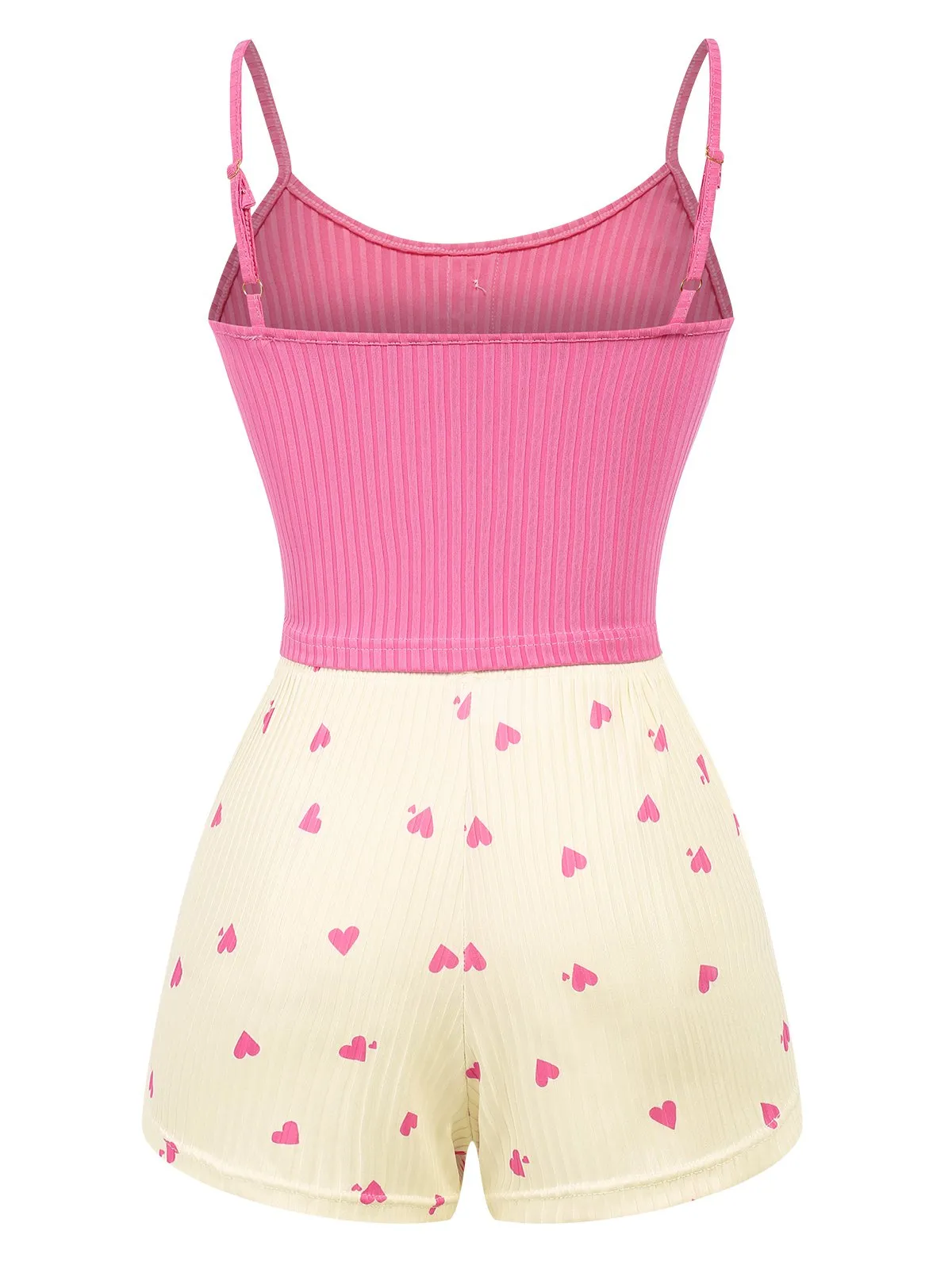 1960s Heart Knit Spaghetti Strap Pajama sold by Retro Stage product image thumbnail 4