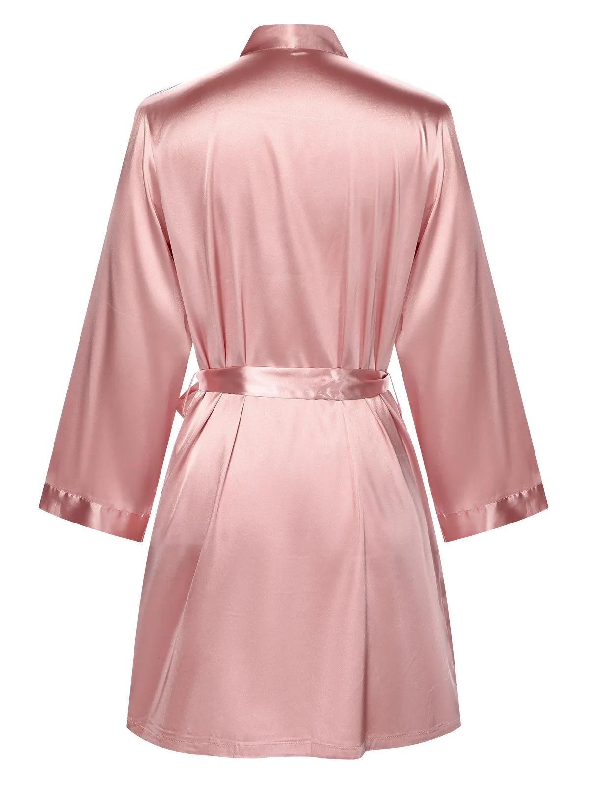 1970s Satin Solid Belted Robes sold by Retro Stage product image thumbnail 3