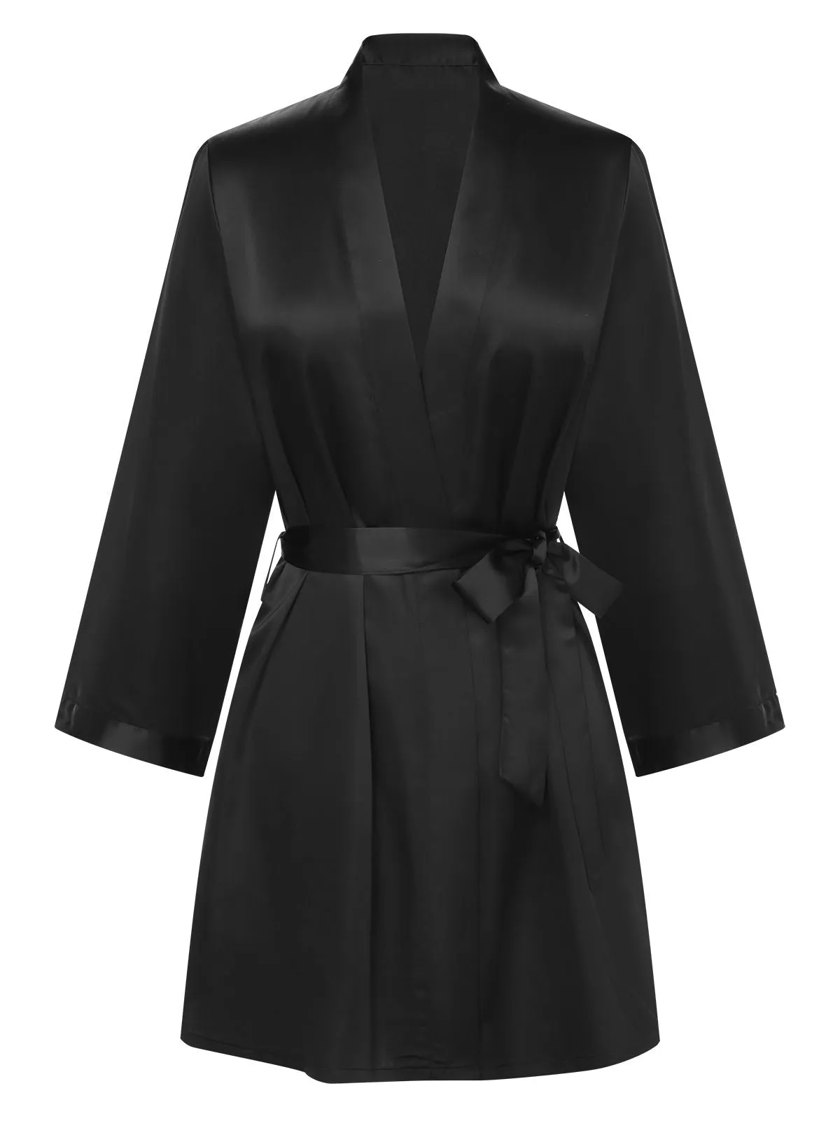 1970s Satin Solid Belted Robes sold by Retro Stage product image thumbnail 5