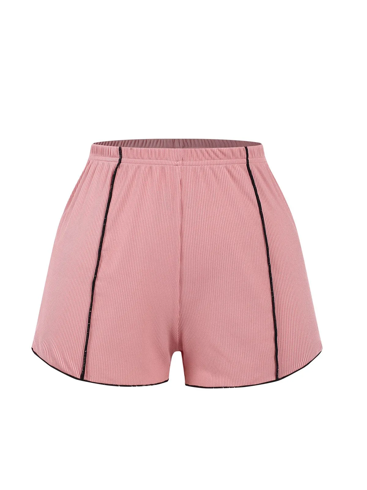 Pink 1950s Bow Binding Ruffle Straps Pajamas sold by Retro Stage product image thumbnail 5