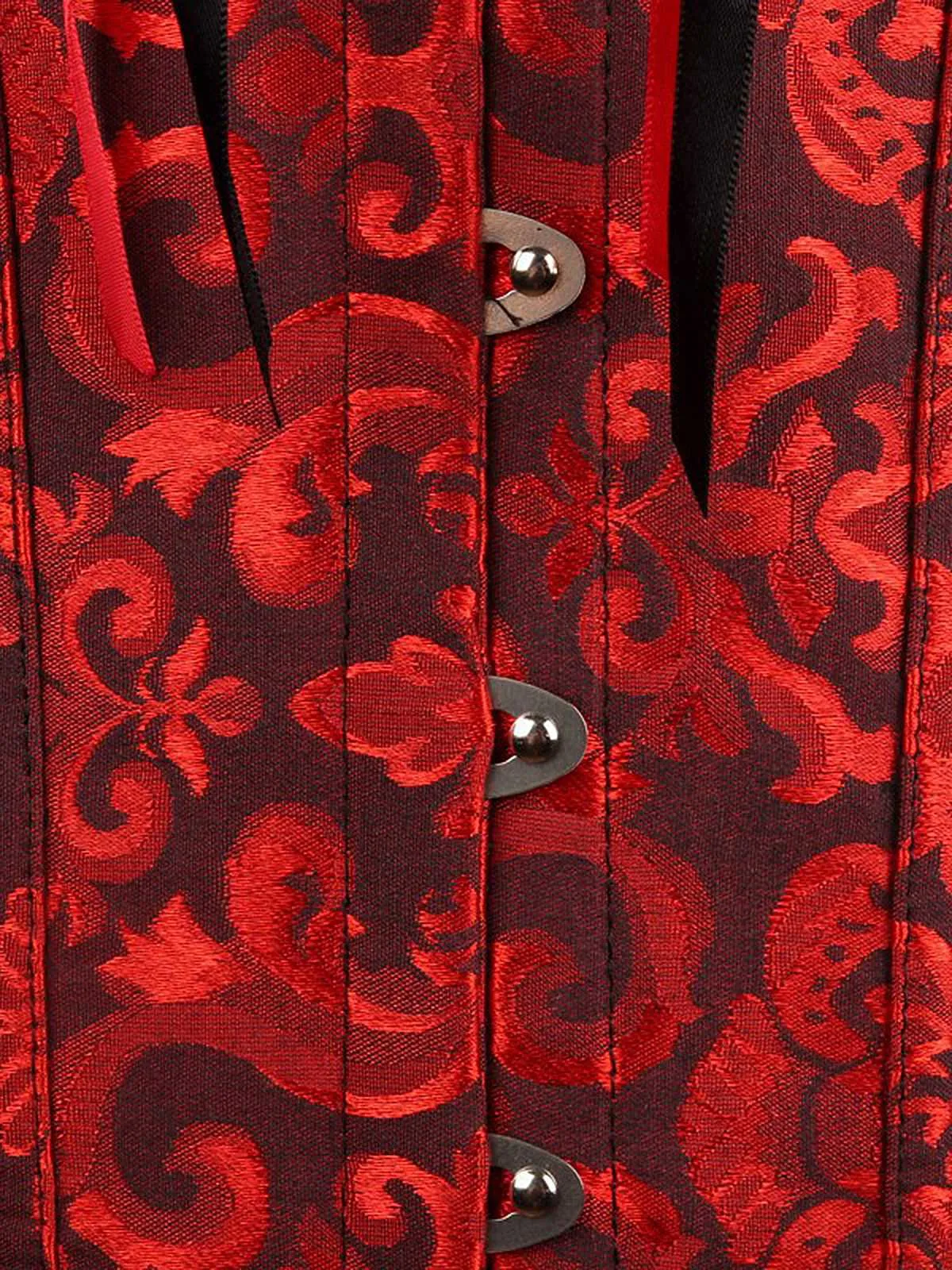 Vintage Palace Print Lace-Up Corset sold by Retro Stage product image thumbnail 4