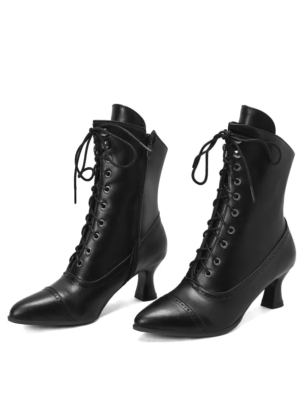 Retro Leather High Heel Boots sold by Retro Stage