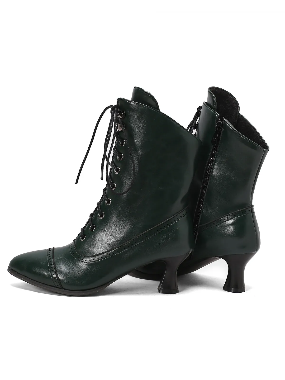 Retro Leather High Heel Boots sold by Retro Stage product image thumbnail 5