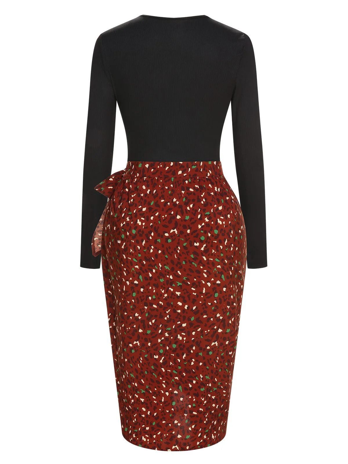 2PCS 1970s Long Sleeves Top & Dots Skirt sold by Retro Stage product image thumbnail 2