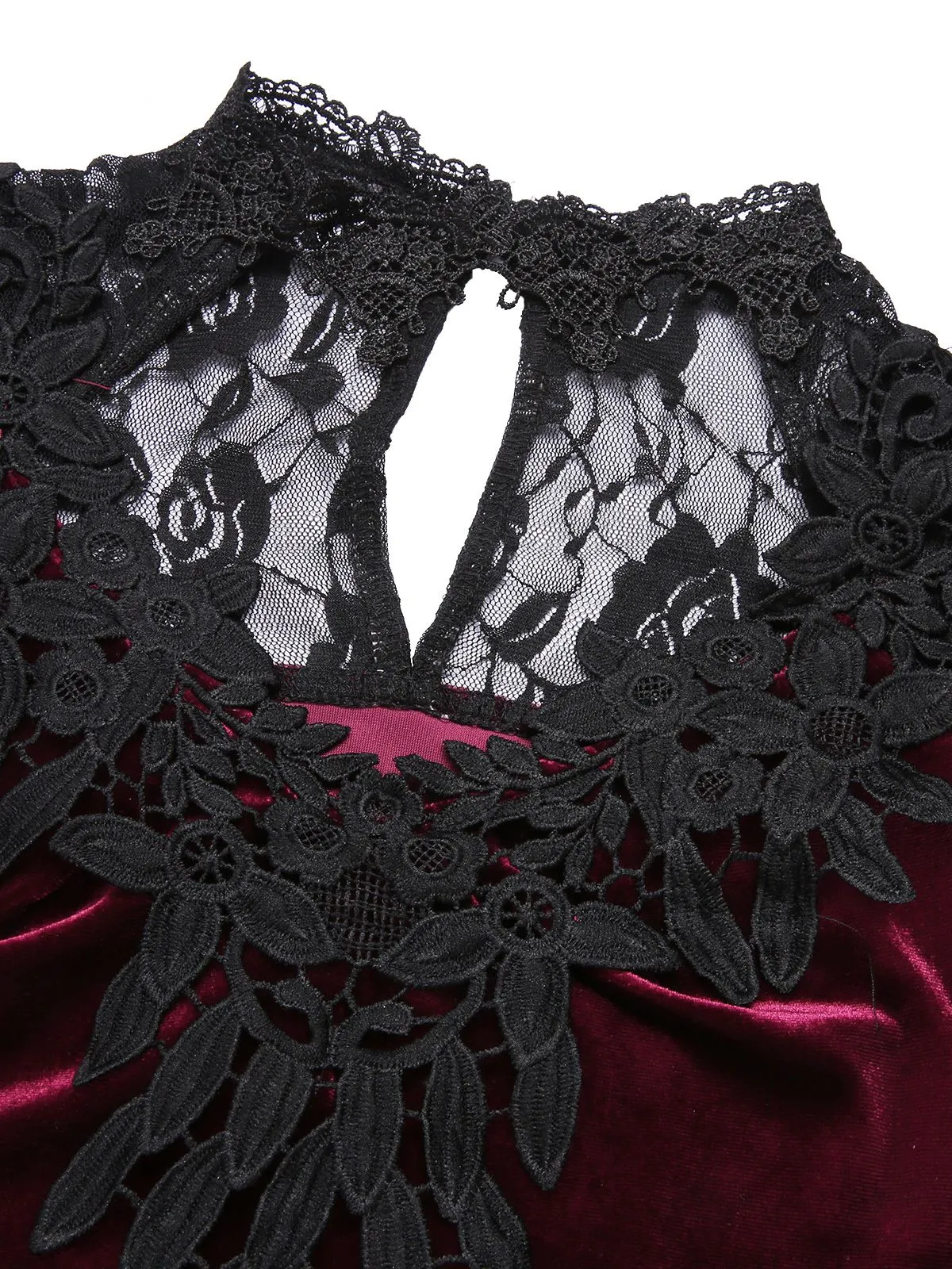 1930s Lace Long Sleeve Fishtail Dress sold by Retro Stage product image thumbnail 5