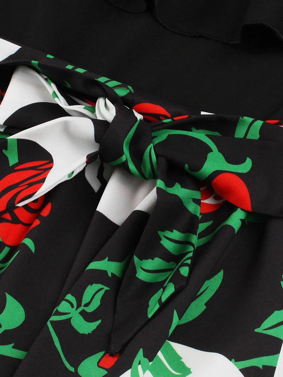 1950s Halloween Patchwork Belt Swing Dress sold by Retro Stage product image thumbnail 2