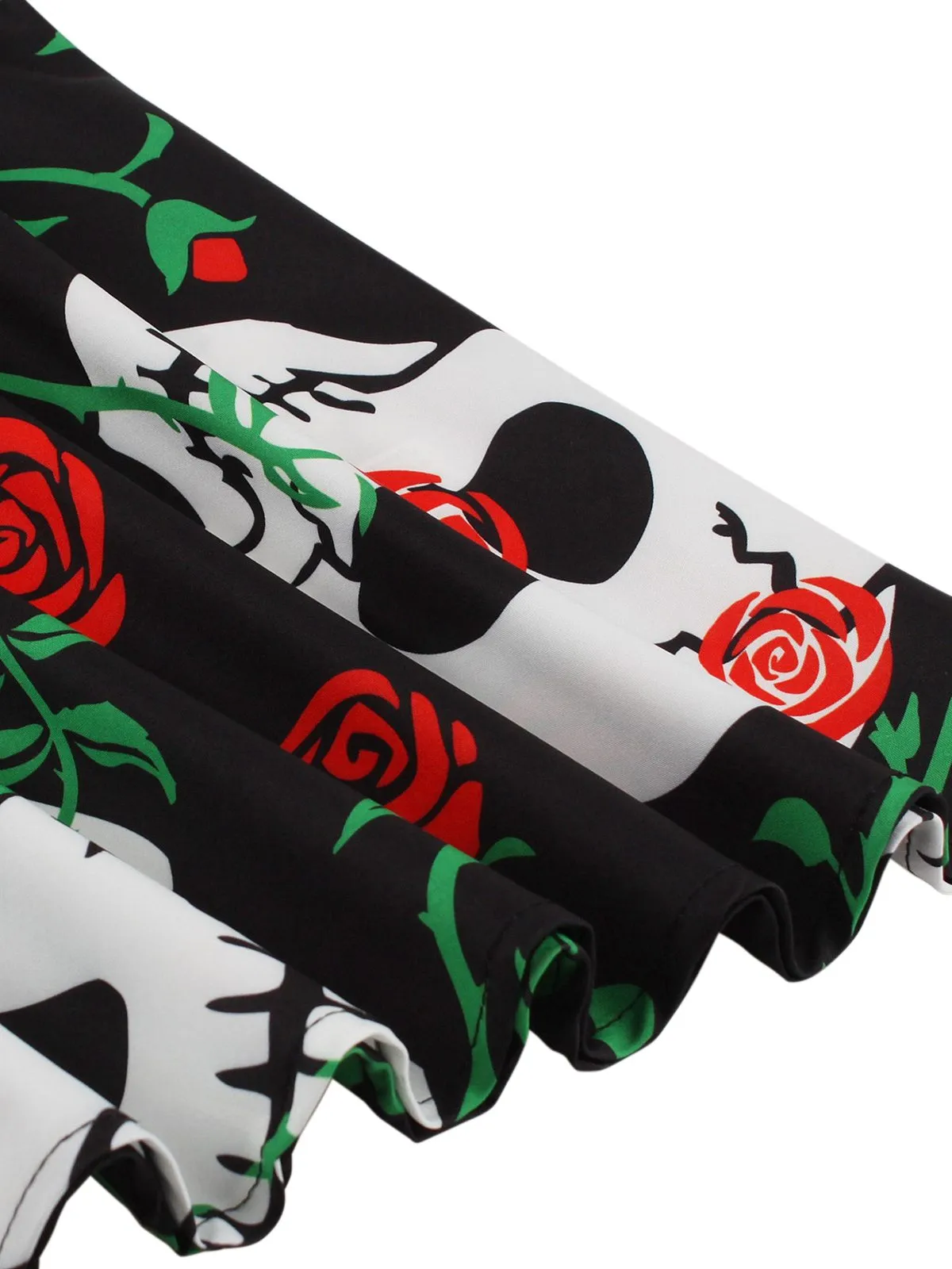 1950s Halloween Patchwork Belt Swing Dress sold by Retro Stage product image thumbnail 3