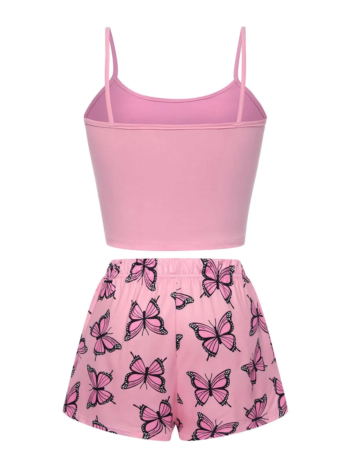 1970s Spaghetti Strap Butterfly Pajamas sold by Retro Stage product image thumbnail 2